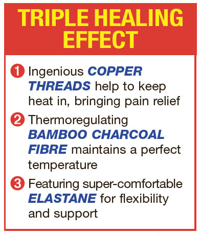 copper knee support