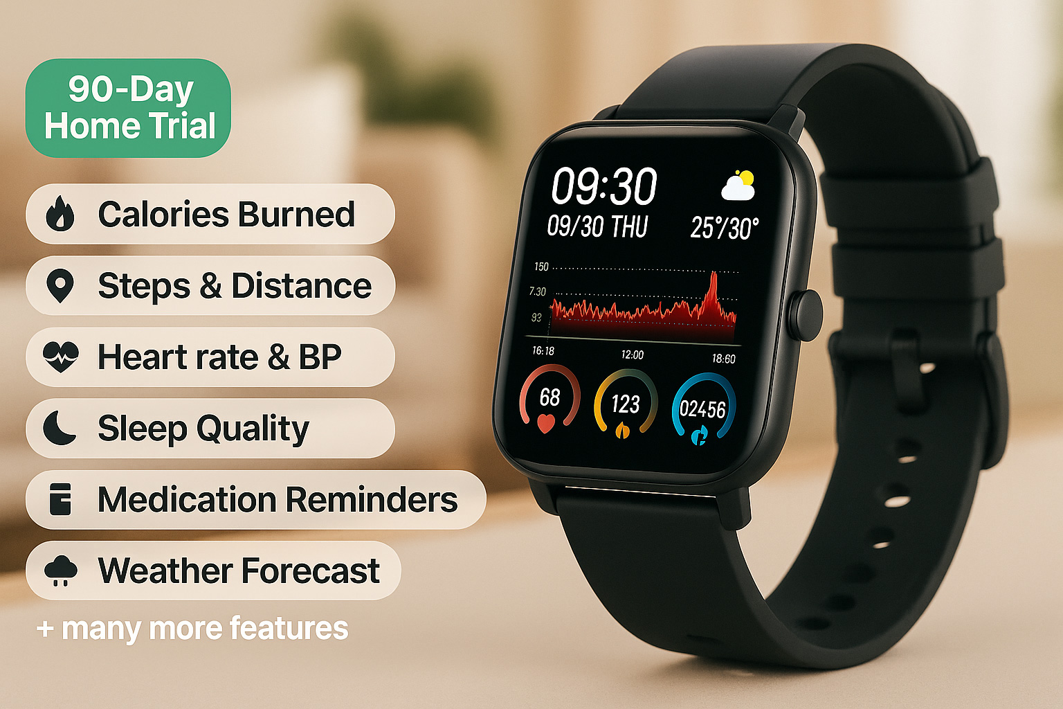 Fit Tech Smart Watch hero